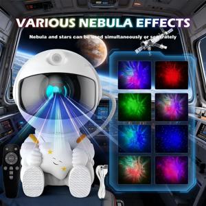 2025년 신제품 창의적인 우주비행사 별빛 프로젝션 무드등 화려한 별하늘 분위기 램프 어린이 및 성인용 생일 선물