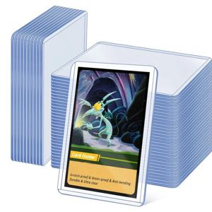20-100개 35PT 트레이딩 카드 홀더 탑 로딩 투명 보호 하드 플라스틱 카드 슬리브 홀더 야구 카드 스포츠 카드용