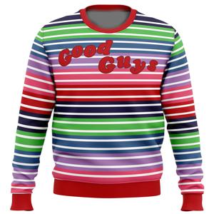 2026 가을/겨울 처키 영화 만화 애니메이션 못생긴 크리스마스 스웨터 카니발 메리 크리스마스 선물 남녀 공용 풀오버