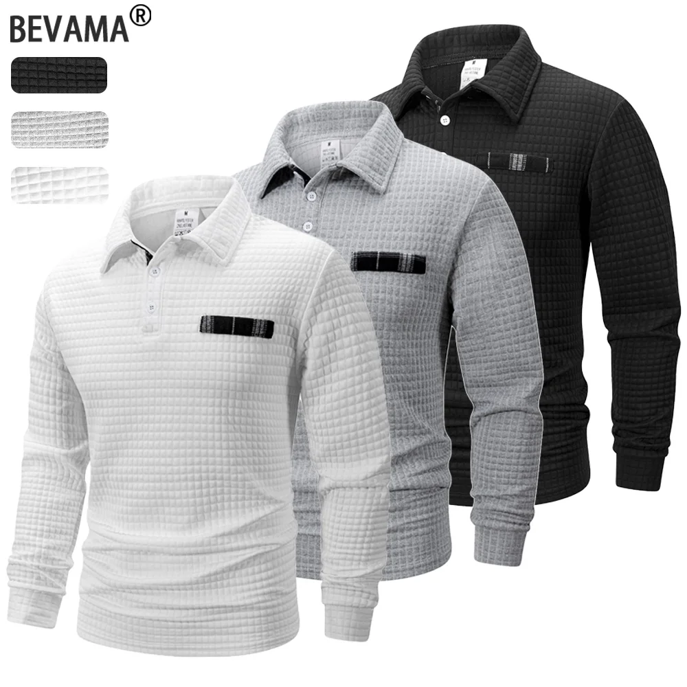 가을 니트 자카드 그리드 폴로 풀오버 남성 단색 캐주얼 긴팔 스웨트셔츠 남성 데일리 따뜻한 터틀넥 스트리트웨어