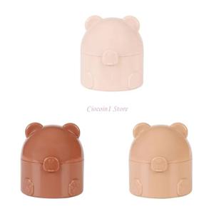 Y1UB 휴대용 베이비 파우더 퍼프 홀더 수분 증명 저장 스토리지 디자인 여행 중 유아 치료를위한 인체 공학적 소형 모양 및