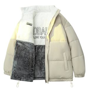 겨울 양면 플리스 패딩 재킷 남성용 고품질 다용도 양가죽 플리스 코트 겨울 두꺼운 따뜻한 외투