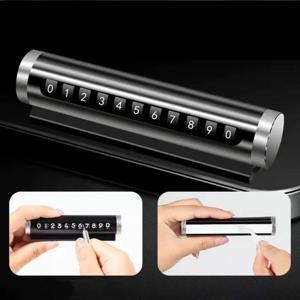 자동차 임시 주차 번호판 블랙/실버/알루미늄 합금 소재 롤러 조절식 자동차 주차 번호판 자동차 용품