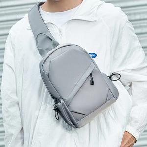 남성용 캐주얼 크로스백 심플한 싱글 숄더 슬링백 다기능 트렌디 브랜드 메신저백 소형 패셔너블