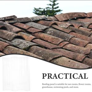 투명 온실 지붕 패널 웨이브 아크릴 지붕재 선룸 식물 스탠드 야외 정원 창고 교체 재료