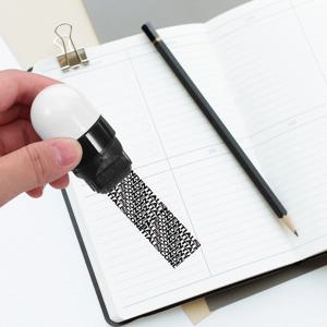 개인 정보를 차단하기 위한 2개입 프라이버시 안전 스탬프 듀얼 헤드 롤러, 배송 라벨용 기밀 주소 차단기