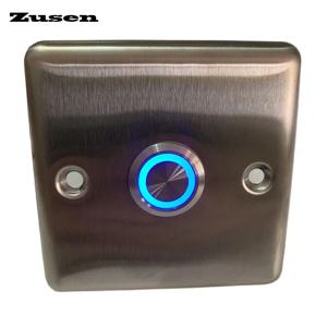 Zusen 22mm 도어벨 패널 스위치 푸시 버튼 LED 라이트 포함 IP65 방수