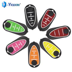 YIQIXIN 3 버튼 Alfa Romeo Mito Giulietta 159 GTA 147 156 166 접이식 원격 자동차 키 쉘용 교체 Fob 케이스 커버 뒤집기