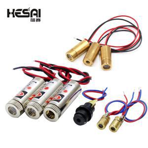 뜨거운 판매 650nm 5mW 레드 포인트/라인/크로스 레이저 모듈 헤드 유리 렌즈 Focusable 산업용 등급