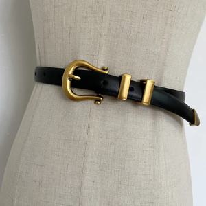 여성용 빈티지 진짜 가죽 커머번즈, 여성용 원피스 코르셋, 허리띠 벨트 장식, 좁은 벨트, 런웨이 패션 TB2872