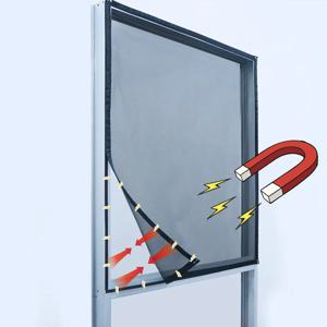 DTGJ 마그네틱 스크린 윈도우 모기장, 맞춤형 크기, 블랙 투명 유리 섬유 메쉬 에어 얇은 명주 그물, 곤충 방지 파리 커튼, 신제품 방충 파리커튼은 집 창문,자동차 창문,