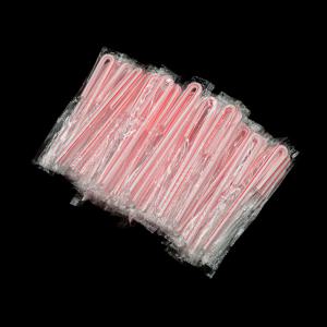 50-500pcs 커브 밀짚 체인 패키지 곡선 포장 음주 3.6*150mm PP 얇은 빨대 우유 차 음료 작은 빨대 스무디 파티