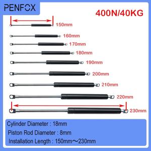 1PC 150mm-230mm 40kg/400N/90LBS 범용 스트럿 바 가스 스프링 지원 부츠 보닛 자동차 캐러밴 도어 Windows 해치 보트 버스