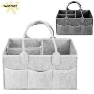 다기능 펠트 기저귀 가방 아기 신생아 물건 보육 주최자 기저귀 스태커 및 캐디 기저귀 주머니 대형 보관 가방