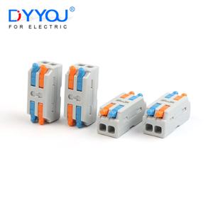 10PCS 미니 고속 배선 케이블 커넥터 범용 컴팩트 분배기 전기 도체 푸시 인 홈 터미널 블록