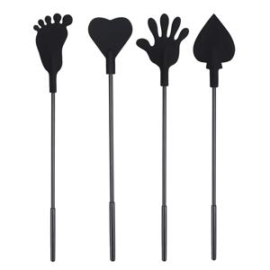 PU 가죽 실리카겔 패들, 채찍 스팽킹 플로거 역할 놀이, 말 훈련 크롭 승마 박쥐