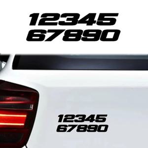 번호 1234567890 반사 자동차 스티커 오토바이 스쿠터 모토 장식 데칼 액세서리 가와사키 Z900 Z1000 Z650 ER6N용