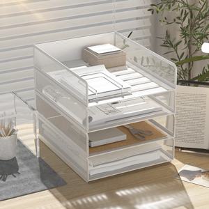 데스크탑 금속 파일 트레이 두꺼운 금속 트레이 데스크탑 파일 랙 금속 파일 프레임 사무실 보관 랙 문서 용지 보관