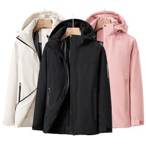 겨울 여성 스키 재킷 방수 방풍 양털 따뜻한 야외 비옷 하이킹 캠핑 스노우 등산 열 재킷 여성