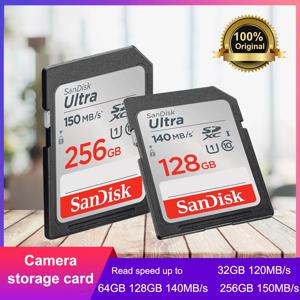 SanDisk 울트라 SDHC UHS-I 카드 및 SDXC 메모리 카드, 카메라용 정품 SD 카드, 최대 150 MB/s 플래시 카드, 32GB, 64GB, 128GB, 256GB