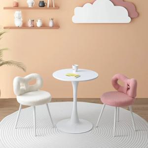 몽그리 인테이어 예쁜 디자인 리본 화장대 의자 카페 라운지체어