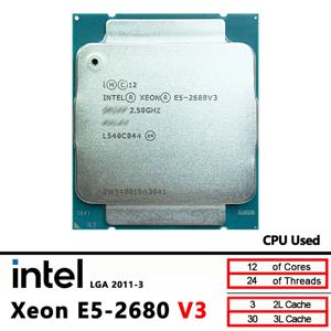 인텔 제온 E5-2680V3 중고 E5 2680 v3 2.5GHz 12코어 24스레드 CPU 30M 120W LGA 2011-3