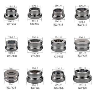 황동 수도꼭지 통풍기 어댑터 정수기 피팅, 16 17 18 20 21 22 23 24 25 30mm 턴 22 주방 수도꼭지 배관 액세서리