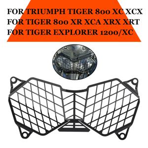 Triumph Tiger 800 1200 XC Explorer 1200XC 액세서리 헤드 램프 그릴 메쉬 용 오토바이 헤드 라이트 가드 그릴 보호 ​​커버