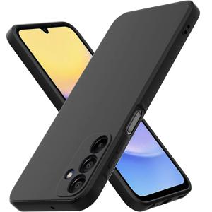 삼성 갤럭시 S25, S24, S23, S22, S21 FE 플러스, 울트라 A06, A16, A26, A36, A56 용 블랙 커버 범퍼, 초박형 매트 소프트 실리콘 케이스