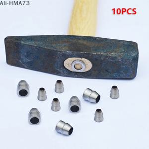 HMA73-10pcs 안전 라운드 핸들 웨지 스틸 해머 핸들 도끼 클로 해머 스틸 목공 유지 보수를위한 웨지 세트 분할