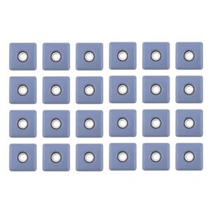 A04I 24Pcs 가구 슬라이더 나사가있는 30mm 가구 다리 보호대 사각형 의자 다리 보호대 가구 글라이드 패드