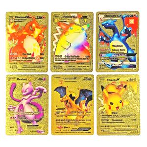 포켓몬 배틀 게임 카드 영어 피카추 희귀 카드 게임 수집가 애니메이션 게임 애니메이션 팬을위한 카드, 할로윈 및 크리스마스 선물