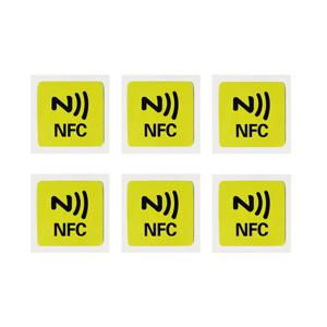 6pcs NFC 태그 Ntag 213 라벨 13.56Mhz 스티커 태그 Hua-wei Share 개인 자동화 단축키 용 안티 금속 Lable 스티커