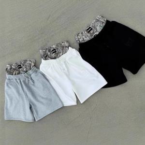 Y2K 복고풍 반바지 위장 패턴 스트리트 착용 남녀 하라주쿠 힙합 캐주얼 더블 허리 자수 복서 스포츠