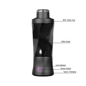 2025년 신형 휴대용 무선 전기 주서기 USB 충전 700ml 대용량 가정용 주서기 과일 절단기 700ML 블렌더