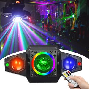 새로운! 예산 친화적인 디스코 매직 볼 실내 RGBW 원격 Dj 클럽 바 장비 사운드 활성화 휴일 장식 파티 레이저