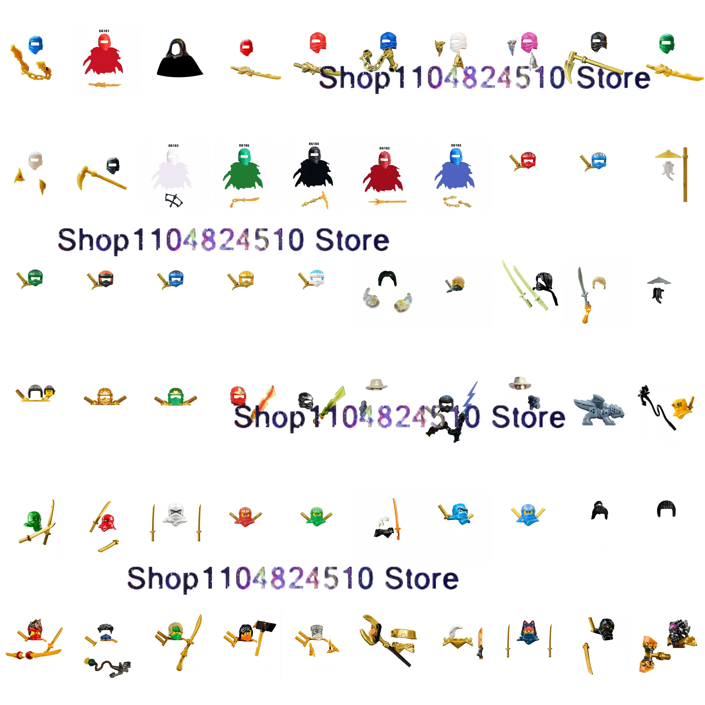 애니메이션 만화 TV 닌자 장난감 원소 마법 첫 마스터 악마 제이 선생 우 영 모로 아린 리유 소라 나 카이 제인 콜 로이드