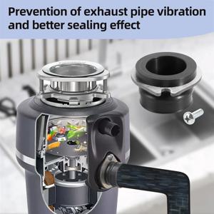 Insinkerator 75499 플렉스 커플러 쓰레기 처리 75499 플렉스 커플러 교체 부품용 NDIN-쓰레기 처리 부품