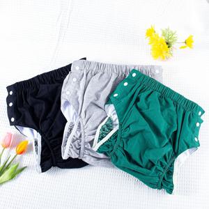 BIAI 재사용 가능한 성인용 천 기저귀 방수 누출 방지 및 요실금 성인용 통기성 슈퍼 흡수성(남녀공용 세탁 가능)