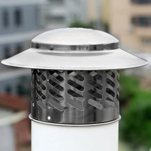 80-220mm 304 스테인레스 스틸 방수 캡 굴뚝 방풍 방수 커버 환기 스테인레스 스틸 지붕 파이프 배기 후드