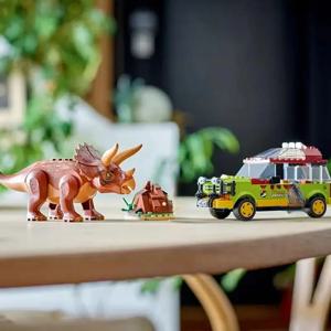 쥬라기 세계 공원 트리케라톱스 소년 빌딩 블록 조립 어린이 공룡 76959 장난감 및 선물