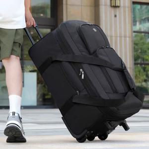 대용량 여행 가방 장거리 여행용 작업용 백팩 스타일 캐리어 기숙사용 가방 옥스포드 천 접이식 어깨끈