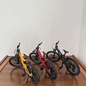 8 미니 모델 합금 다이캐스팅 자전거 장식 금속 산악 손가락 미니 자전거 시뮬레이션 장난감 남자아이 14세 이상