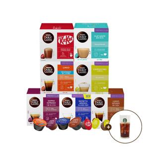 [5BOX+아이스글라스컵] 네스카페 캡슐커피 by 돌체구스토 16P 모음전