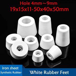 둥근 흰색 고무 피트 범퍼 패드 가구 다리 패드 기계 스피커 충격 스탠드 흡수기 가스켓 바닥 보호 장치가있는 미끄럼 방지