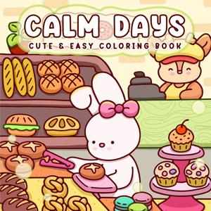 CALM DAYS 성인을 위한 대담하고 쉬운 패턴 색칠하기 책 귀여운 그림책 파티와 생일을 위한 완벽한 선물