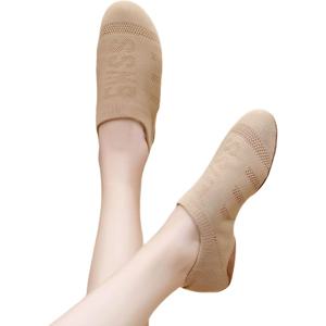 CLYFAN 여성 재즈 라틴 댄스 신발 숙녀 볼룸 요가 발레 통기성 플라잉 메쉬 플랫 연습 현대 소녀 어린이 운동화