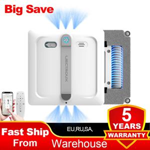 2025 신형 로봇 창문 청소기 Liectroux S9, 듀얼 롤러 브러시, 6노즐 워터 펌프 분사, 브러시리스 모터, 9KPa 흡입력, 프레임 없는 유리 작동, 마이크로스위치 8개, 안전 로프 & 전원 코드 2-in-1, 앱 & 리모컨, 음성 안내