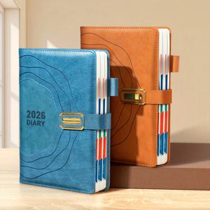 2026 계획 노트, 메모장-전문 레이아웃, 일일 대담한 페이지 및 강화 하드 커버 - 우아한 디자인, 계획 노트