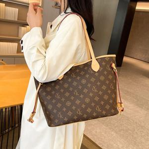 2025 새로운 패셔너블 여성 가방, 프린트 빈티지 토트백, 고급 다용도 핸드백, 대용량 휴대용 숄더백, 야외 레저 가방, 출퇴근 및 쇼핑 가방